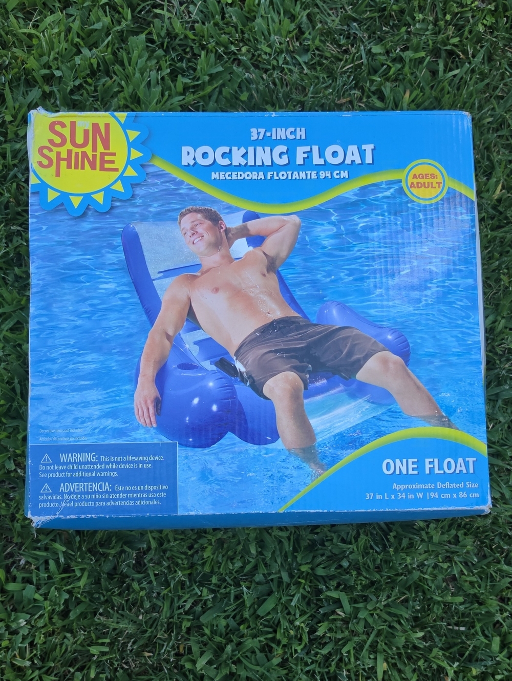 Blue Rocking Swim Float New In Box